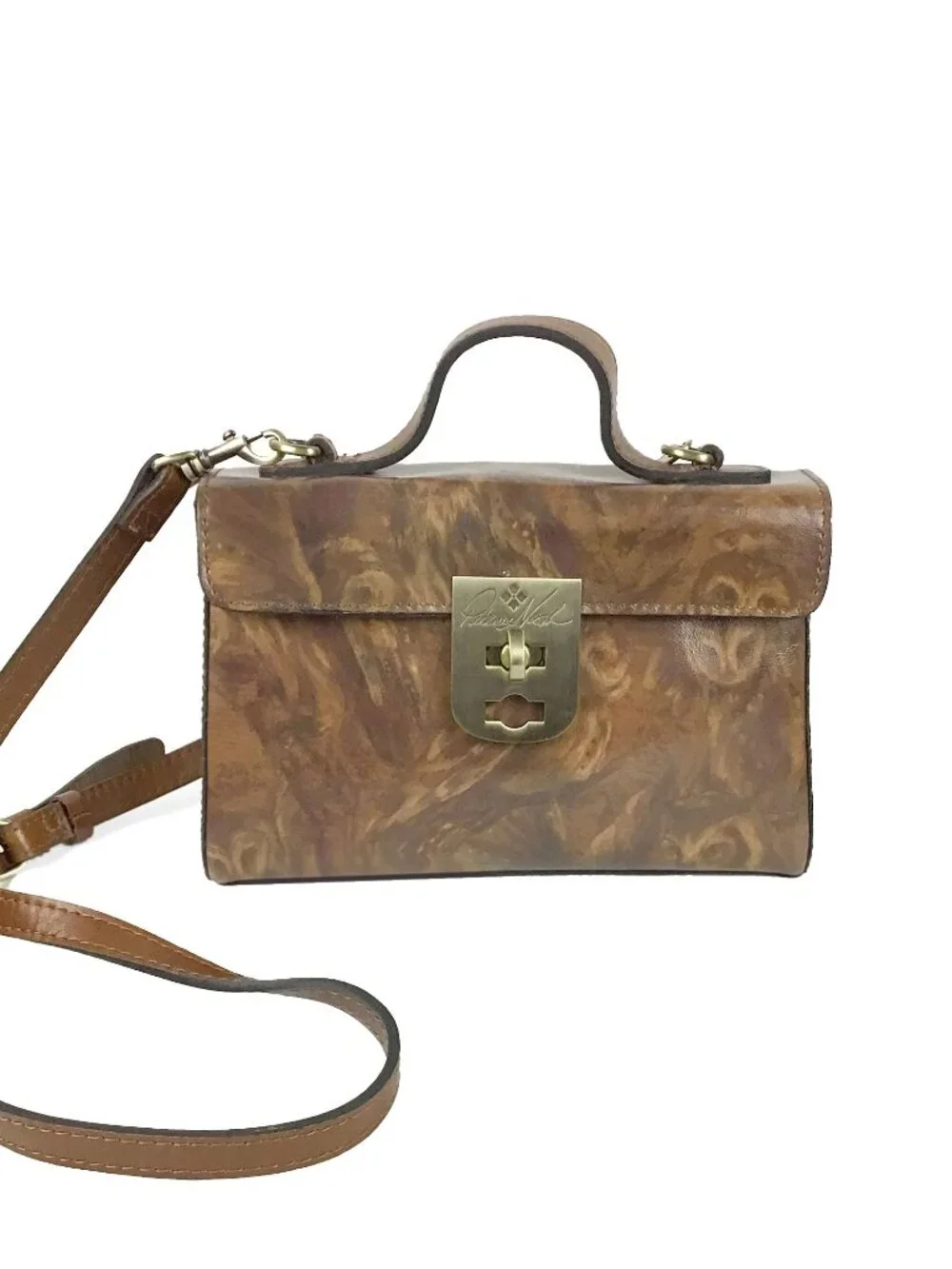 Patricia Nash Chauny Leather Satchel Bag